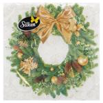 Silken Wreath with Decorations 2-Ply Table Napkins 33x33cm 12pcs