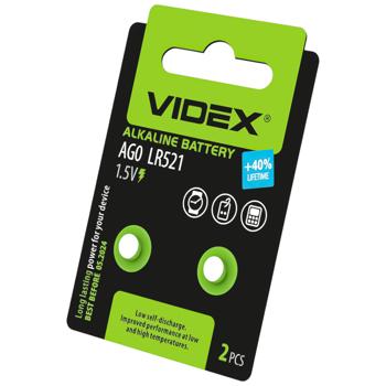 Videx Alkaline Battery AG0 LR521 2pc - buy, prices for Auchan - photo 1