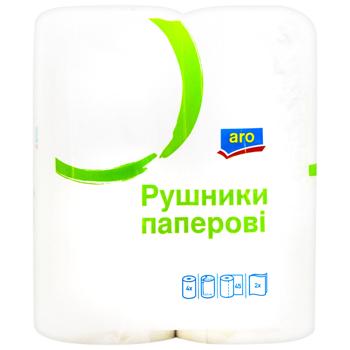Полотенца бумажные Aro двухслойные 45 листов 4шт - купить, цены на METRO - фото 3