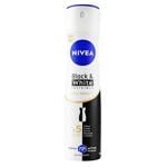 Антиперспирант аэрозольный Nivea Black&White Invisible Silky Smooth 150мл