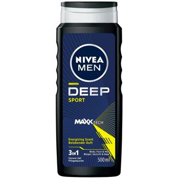 Гель для душу Nivea Men Sport Deep 3в1 500мл