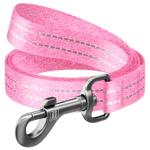 Повідець для собак Collar Waudog Re-cotton M - рожевий