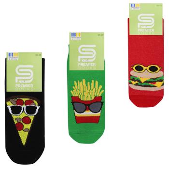 Шкарпетки Premier Socks Їжа дитячі вкорочені р.20-22 в асортименті - купити, ціни на NOVUS - фото 1