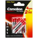 Батарейки Camelion Plus Alkaline ААА 6шт