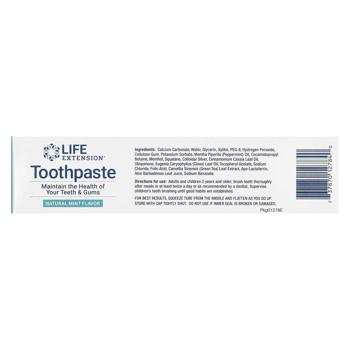 Life Extension Mint Flavored Toothpaste 113g - buy, prices for Biotus - photo 3