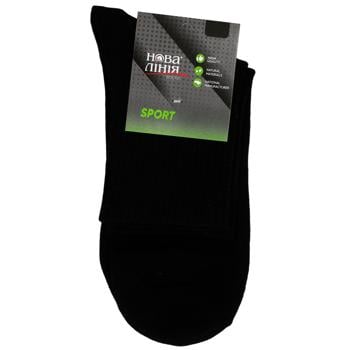 Nova Liniya Sport Men's Black Socks s.29-31