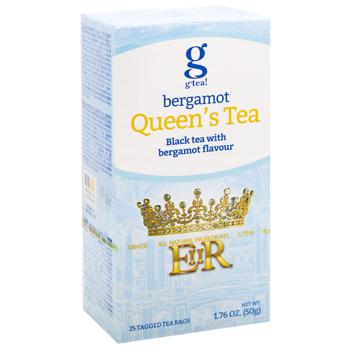 Чай черный G'tea! Queen's Tea с бергамотом 2г*25шт - купить, цены на - фото 2