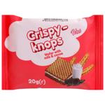 Вафлі CHOCO-KNOPS з молочною та какао начинками 20 г