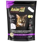 Наповнювач гігієнічний AnimAll Premium Фіолетовий аметист для котів силікагелевий з ароматом лаванди 7,6л
