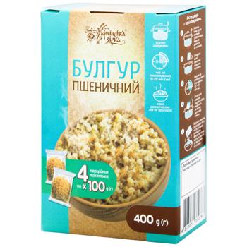 Крупа Українська Зірка Булгур пшеничный 400г - купить, цены на КОСМОС - фото 1