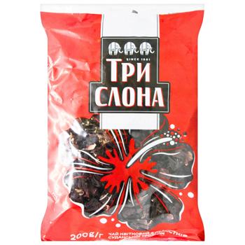 Чай Три Слона каркаде 200г - купить, цены на Торба - фото 1