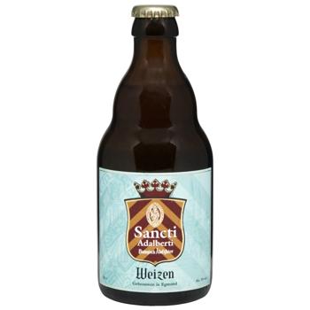 Пиво Sancti Adalberti Weizen 0,33л скло 5% И270 (Нід) - купить, цены на КОСМОС - фото 1