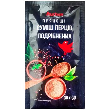 Auchan Ground Pepper Mix 30g - buy, prices for Auchan - photo 1
