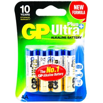 Батарейки GP ultra plus LR6 AA 4шт