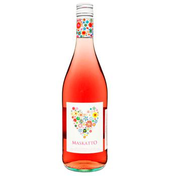 Abbazia Maskatto Sweet Pink Wine 6% 0.75l - buy, prices for Supermarket "Kharkiv" - photo 1