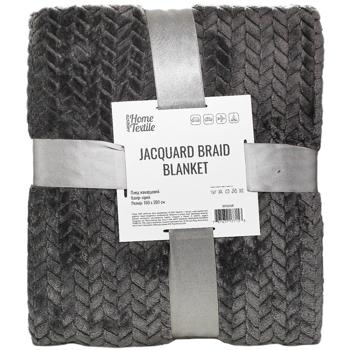 Ardesto Jacquard Gray Braid Blanket 160x200cm - buy, prices for Auchan - photo 1