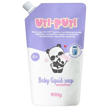 Uti-Puti Antibacterial Liquid Soap for Children with Extract of Bur-Marigold and Chamomile with Bisabolol with Lemonade Flavor 900g - buy, prices for Tavria V - photo 1