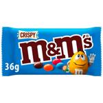 Драже M&M's с рисовыми шариками в молочном шоколаде и разноцветной глазури 36г