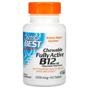Thorne Research Chocolated Mint Flavored Fully Active Methylcobalamin Vitamin B12 1000mcg 60 chewables - buy, prices for Biotus - photo 1