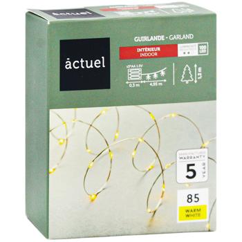 Actuel Dew 100LED Yellow Battery-powered Garland 8 Programmes 5.25m - buy, prices for - photo 3