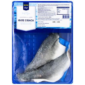 Филе сибаса Metro Chef на коже без чешуи и костей охлажденное 250г