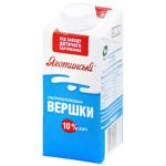 Сливки Яготинские ультрапастеризованные 10% 200г