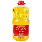 Масло подсолнечное Стожар рафинированное дезодорированное вымороженное марки П 5л