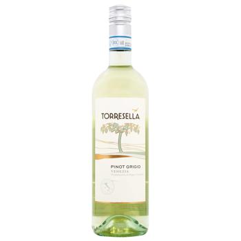 Вино Torresella Veneto Pinot Grigio біле сухе 12% 0,75л - купити, ціни на AlcoHub - фото 1