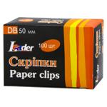 Leader Paper Clips 50mm 100pcs DB302