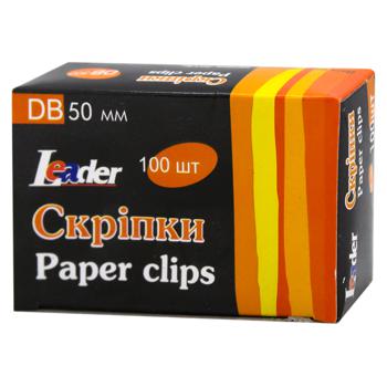 Leader Paper Clips 50mm 100pcs DB302 - buy, prices for Za Raz - photo 1