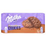 Печиво Milka Sensations з шоколадними краплями та шоколадною начинкою 156г