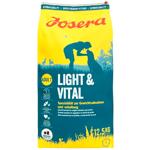 Корм сухой Josera Light & Vital с домашней птицей для собак диетический 12,5кг