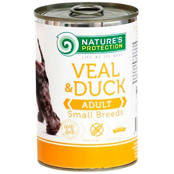 Nature's Protection Wet Food with Veal and Duck for Dogs of Small Breeds 400g