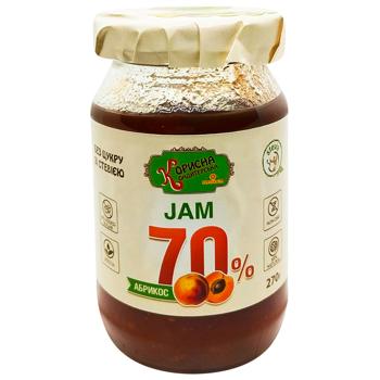 Korysna Kondyterska Apricot Jam with Stevia 270g - buy, prices for Supermarket "Kharkiv" - photo 1