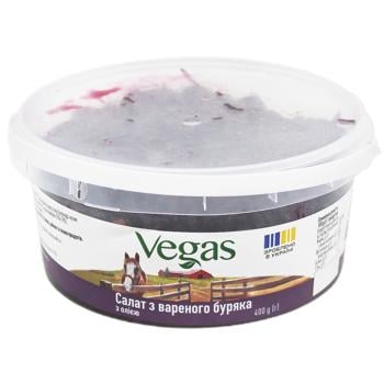 Salad Vegas beetroot with oil 400g Ukraine - buy, prices for Auchan - photo 1