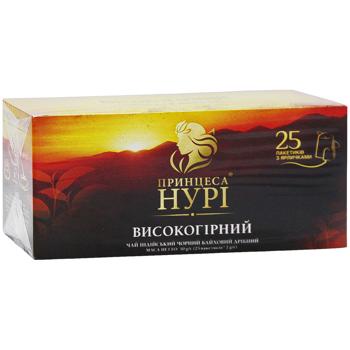 Чай чорний Принцеса Нурі Високогірний в пакетиках 2г х 25шт - купити, ціни на Чудо Маркет - фото 3