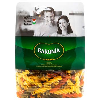 Baronia Fusilli Tricolor Pasta 500g - buy, prices for WINETIME - photo 1