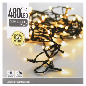 Гирлянда электрическая Koopman наружная 480 LED 39м экстра теплый белый - купить, цены на - фото 2
