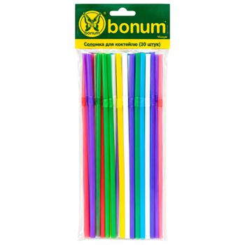 Соломка Bonum для коктейля одноразовая 30шт - купить, цены на МегаМаркет - фото 1