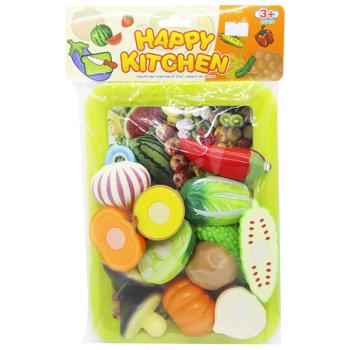 Toy Set of Vegetables with Velcro