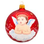 Angel on Cloud Christmas Ball 90mm