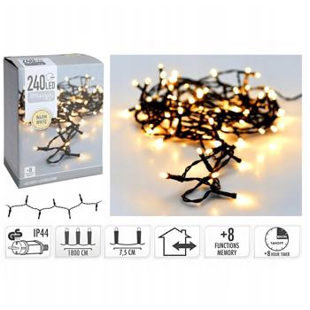 Koopman Electric Garland 240 LED 21m Warm White