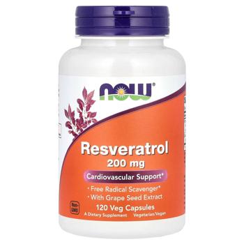 Now Foods Resveratrol 200mg 120 capsules