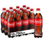 Напій газований Coca-Cola 0,75л