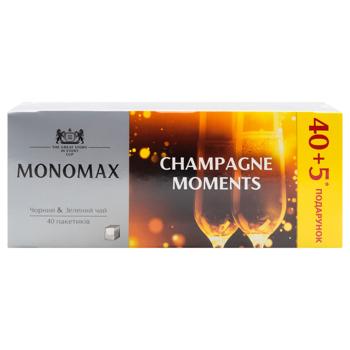 Чай чорний та зелений Monomax Champagne Moments 1,5г*45шт - купити, ціни на ЕКО Маркет - фото 2