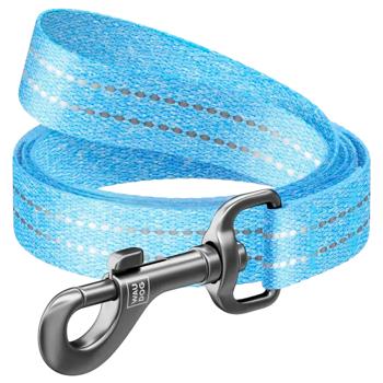 Waudog Re-cotton Reflective Leash S 2m/15mm Blue - buy, prices for MasterZoo - photo 1