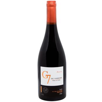 G7 Reserva Syrah Red Dry Wine 14.5% 0.75l - buy, prices for WINETIME - photo 1