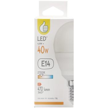 Auchan Light Bulb G45 E14 4.9W 2700K - buy, prices for Auchan - photo 1