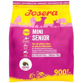 Сухий корм для собак Josera MiniSenior 900 г - лосось - купить, цены на MasterZoo - фото 1