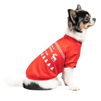 Pet Fashion New Year T-shirt for Dogs s.S Red - buy, prices for MasterZoo - photo 3